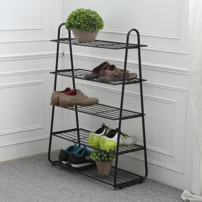 鞋架小简易家用经济型防尘多层铁艺省空间宿舍门口多功能置物架