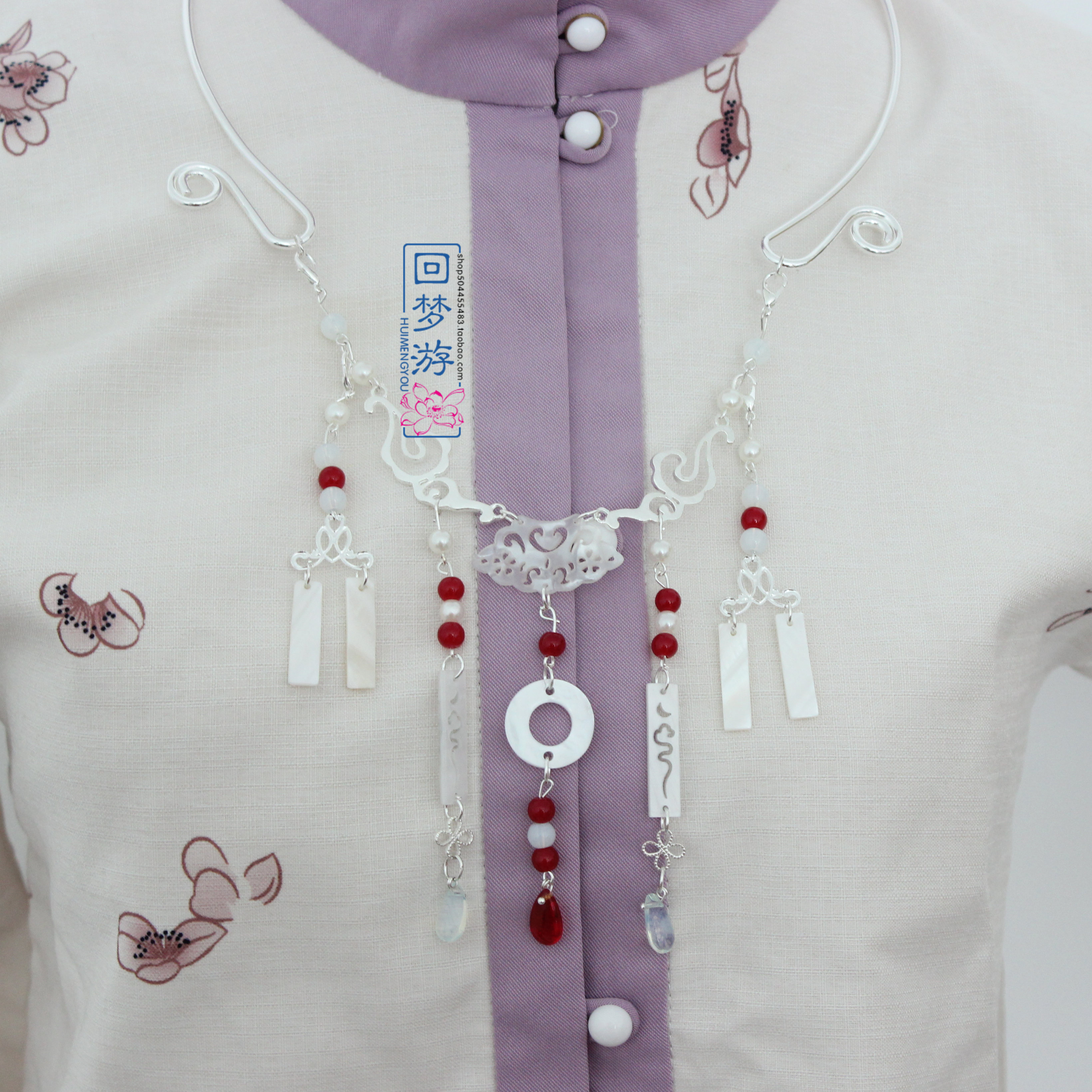 汉服配饰璎珞项圈项链古风手作|msdalam kategori Aksesori/Barang Kemas Fesyen, kalung - dari Buy2taobao.com untuk memberikan perkhidmatan ejen Taobao profesional membeli