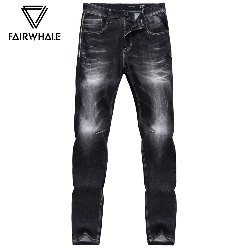 Mark Ed Faye Jeans 2019 Spring and summer new pattern Chaopai black leisure time Youth Feet Straight trousers manin the Men's clothing, Jeans category - from Buy2taobao.com to provide professional Taobao agent buy service