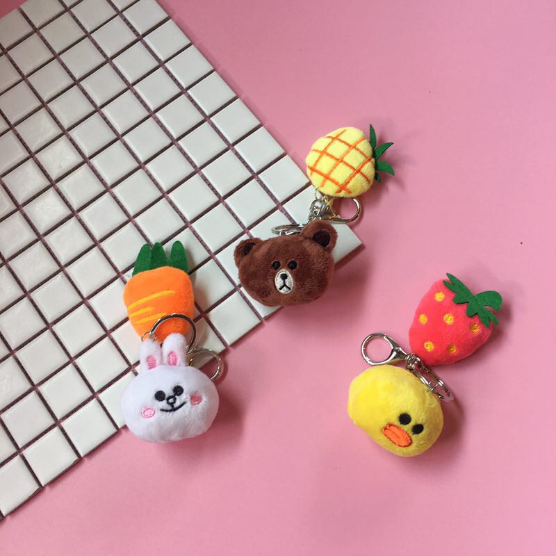 韓國line 布朗熊卡通毛絨可妮兔草莓鑰匙扣挂件配飾可愛特價包郵在類目 服飾配件/皮帶/帽子/圍巾, 鞋包/皮帶配件, 包配件, 鑰匙扣中 - 來自Buy2taobao.com提供專業的淘寶代購服務