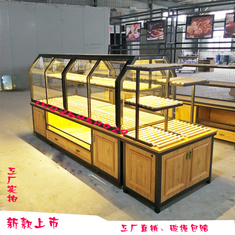 面包中岛展示柜铁艺新款蛋糕店展柜烘培坊柜台糕点柜移门式面包架|msdalam kategori Perniagaan/perabot pejabat, rak/Showcase, rak roti - dari Buy2taobao.com untuk memberikan perkhidmatan ejen Taobao profesional membeli
