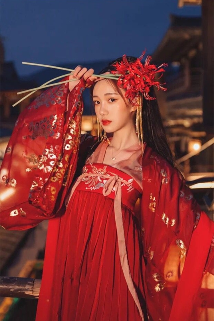 Elegant Chinese style Hanfu woman summer Wide sleeves Tang Dynasty ancient costume Ruskirt fashion summer show A summerin the Women's clothing/Boutique , Costume/National costume/Stage costumes , National costume/Costumes category - from Buy2taobao.com to provide professional Taobao agent buy service