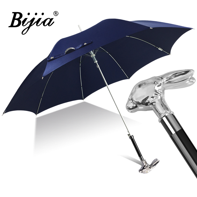 BIJIA Metal silvery rabbit Long-handled umbrella Dual use Gentleman Retro men and women Tutou England Sunscreen Umbrellain the Home Daily , Umbrella/Rain gear/Rain/Moistureproof , Umbrella category - from Buy2taobao.com to provide professional Taobao agent buy service