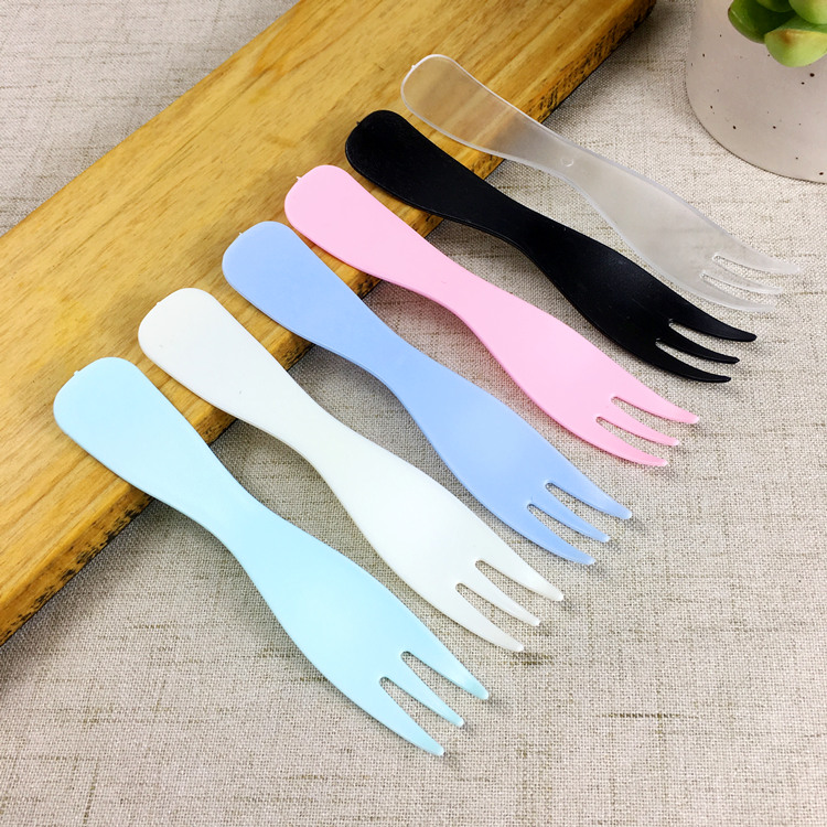 一次性叉子彩色加厚蛋糕叉三齿叉塑料甜品叉波浪形水果叉子100只在类目 餐饮具, 餐具, 水果叉/水果签中 - 来自Buy2taobao.com提供专业的淘宝代购服务
