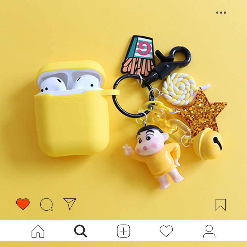 Apple AirPods Bluetooth headset package iphone7P XS originality Cartoon Crayon Shin Chan Pendant Silicone Casein the 3C Digital Accessories, MP3/MP4 Fitting , Headphone Accessories category - from Buy2taobao.com to provide professional Taobao agent buy service