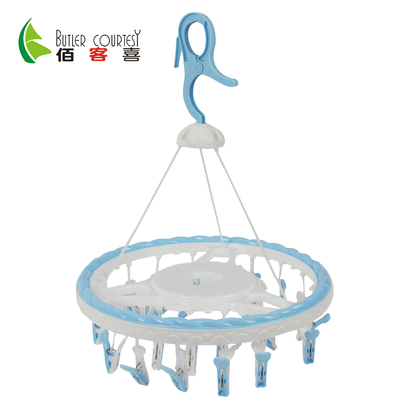 Windbreak Plastic disk Hanger clip No trace Underwear Socks durable Storage Drying Clothes hanger 24 Clipin the Storage consolidation , Wash clothing/Sun/Care Products , Hanger category - from Buy2taobao.com to provide professional Taobao agent buy service