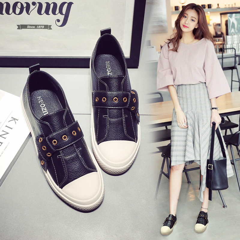Versatile Flat bottom Single shoes 2019 summer new pattern England shoes leisure time skate shoes Lazy man A pedal Women's Shoesin the Women's Shoes, Low shoes category - from Buy2taobao.com to provide professional Taobao agent buy service
