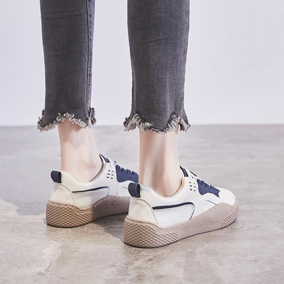 2019秋冬季新款单鞋加绒棉鞋运动板鞋平底小白休闲鞋百搭老爹女鞋