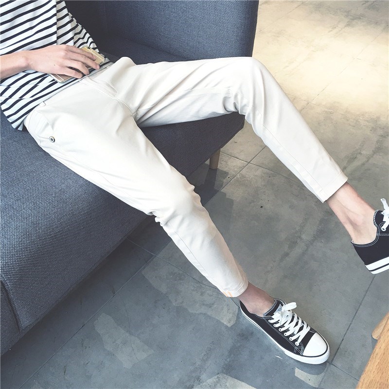 S small yards 27 Skinny Guy Self-cultivation man leisure time Ninth pants Trend Korean Edition Haren pants Feet trousersin the Men's clothing, Casual pants category - from Buy2taobao.com to provide professional Taobao agent buy service