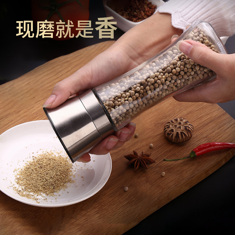 帮你胡椒研磨器不锈钢手动现磨花椒芝麻黑胡椒研磨瓶家用调料瓶在类目 厨房/烹饪用具, 厨用小工具/厨房储物, 储物瓶罐/厨房储物器皿, 调味瓶罐中 - 来自Buy2taobao.com提供专业的淘宝代购服务