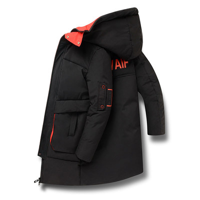 大码棉衣男外套2019冬装中长款加肥大号胖子羽绒棉服男棉袄面包服