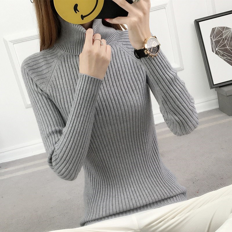 2017 Autumn and winter Cotton Cotton line High collar sweater Korean Edition Self cultivation Long sleeve Socket Primerin the Women's clothing/Boutique , Sweaters category - from Buy2taobao.com to provide professional Taobao agent buy service