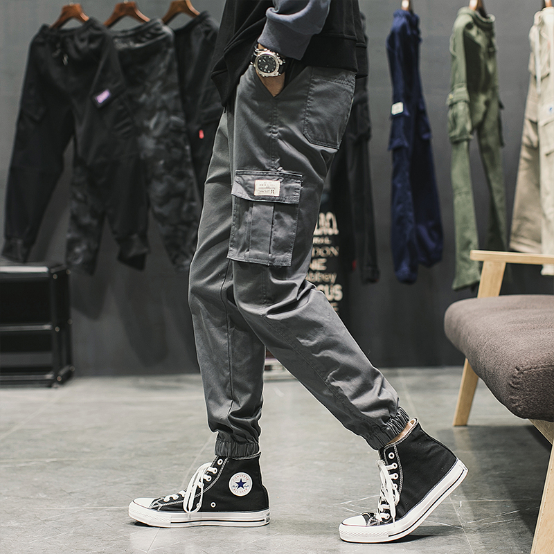 2019 solar system Ankle banded pants man Large Overalls Easy Large Multiple pockets Popular Nine points Chaopai Casual pantsin the Men's clothing, Casual pants category - from Buy2taobao.com to provide professional Taobao agent buy service