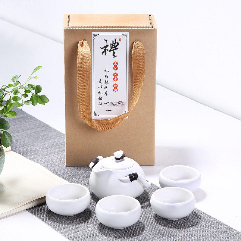 ceramics Kungfu Online tea set suit travel a complete set Ding Quik gift gift customizedin the Tableware , Tea set , Tea package category - from Buy2taobao.com to provide professional Taobao agent buy service