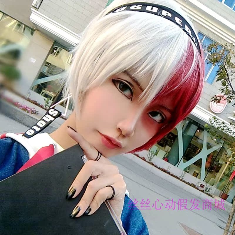 我的英雄学院cos绿谷出久轰焦冻蓬松款红白拼色cosplay假发现货|msdalam kategori mod main/animasi/Zhou Bian/cos/permainan papan, kostum cosplay/props/perkhidmatan, aksesori COSPLAY/props/pakaian anak patung - dari Buy2taobao.com untuk memberikan perkhidmatan ejen Taobao profesional membeli
