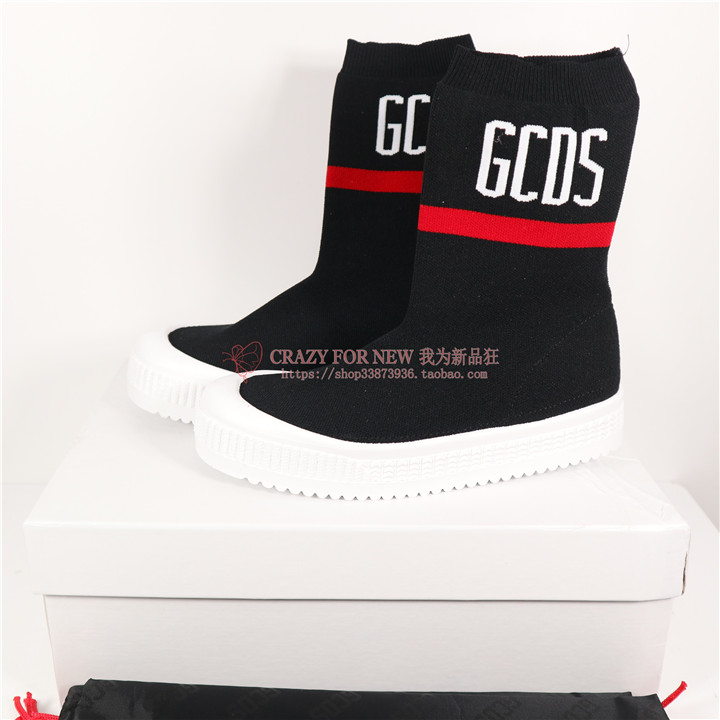 Italy goods in stock GCDS 18 New winter female Black letters logo Socks and shoesin the Women's Shoes, High shoes category - from Buy2taobao.com to provide professional Taobao agent buy service