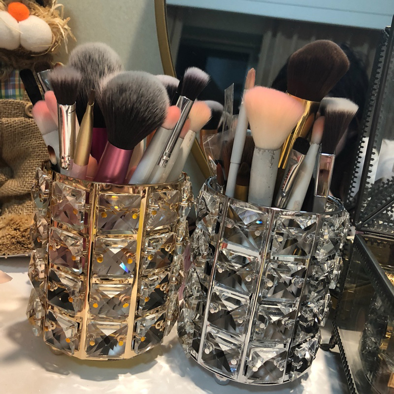 European style golden crystal Cosmetic brush Storage bin brush Cosmetics storage box Sorting box Makeup Brushes Shelfin the Storage consolidation , Home Storage appliances , Storage Box , Desktop Storage Box category - from Buy2taobao.com to provide professional Taobao agent buy service