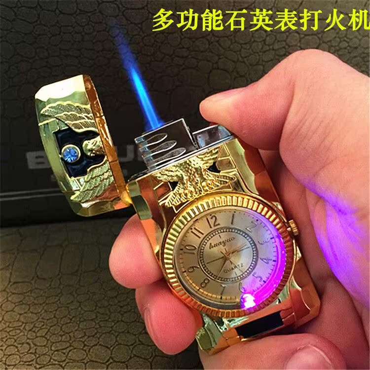 創意金屬充氣打火機A025直沖七彩燈手表點煙器在類目 ZIPPO/瑞士軍刀/眼鏡, 品牌打火機及配件, ZIPPO/芝寶中 - 來自Buy2taobao.com提供專業的淘寶代購服務