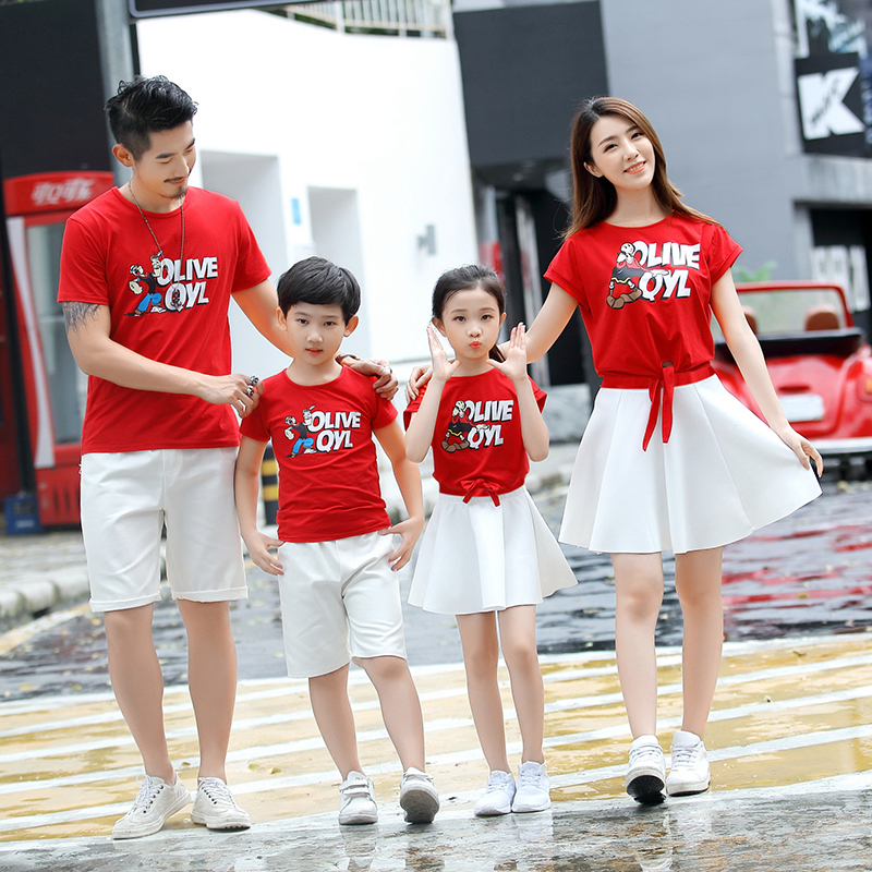 親子裝夏季全家母子母女舞台舞蹈三口幼兒園六壹節目團體表演出服在類目 服飾配件/皮帶/帽子/圍巾, 其他配件中 - 來自Buy2taobao.com提供專業的淘寶代購服務