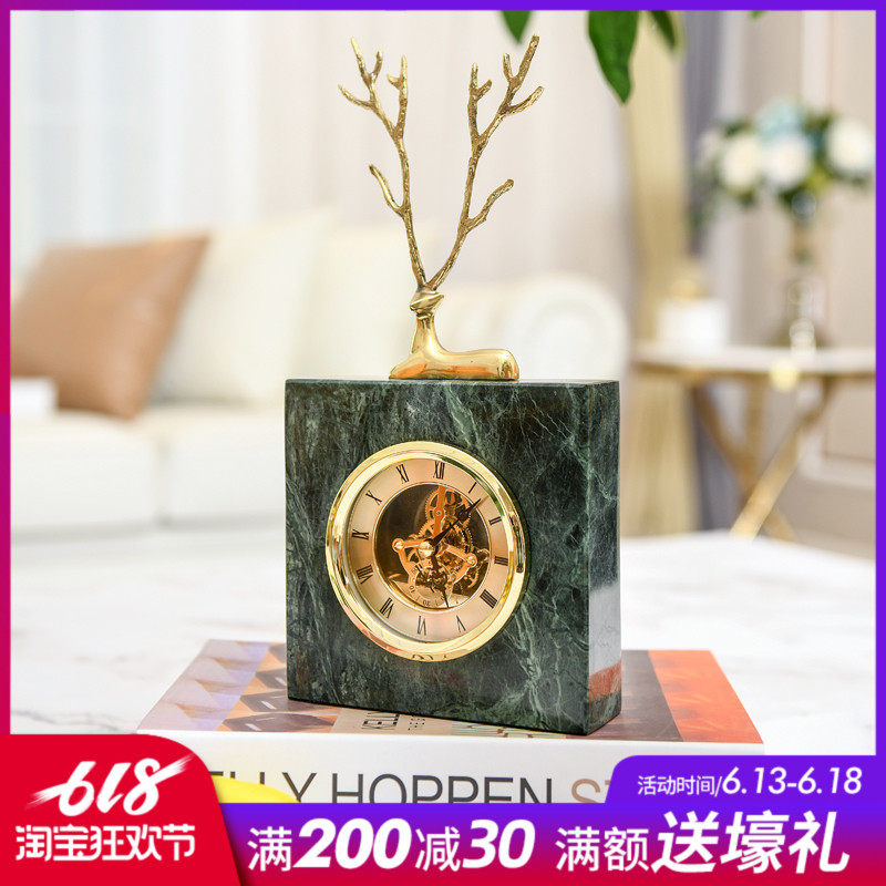 SAUMUR Marble Desk Clock Mute bedroom Living room clock originality European bell Table Block Bell ornamentsin the Home accessories , Home bell ornaments/Alarm Clock , Desk Clock/Alarm Clock category - from Buy2taobao.com to provide professional Taobao agent buy service