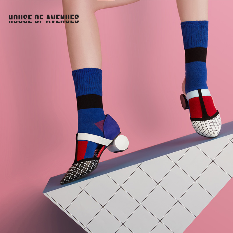 house of avenues undecided High-heeled shoes Original design Versatile houndstooth Tip Single shoes 4427in the Women's Shoes, Low shoes category - from Buy2taobao.com to provide professional Taobao agent buy service