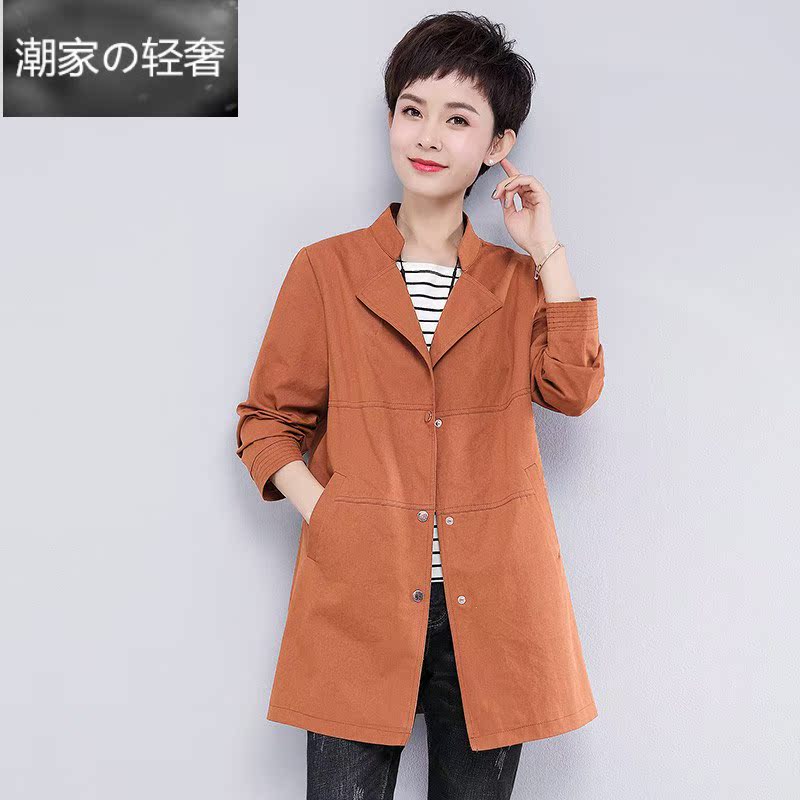 胖mm风衣女中长款宽松藏肉胖女人外套2019新款春装200斤大码女装|msdalam kategori Butik wanita / wanita, wanita saiz besar - dari Buy2taobao.com untuk memberikan perkhidmatan ejen Taobao profesional membeli