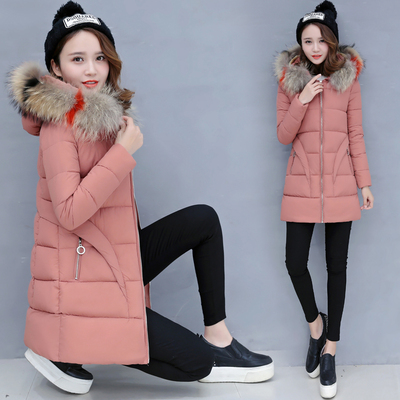 矮个子棉衣女冬季新款2017韩版原宿棉袄chic中长款羽绒棉服外套潮