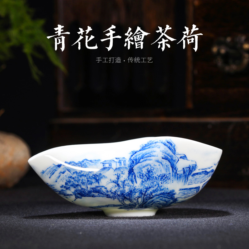 长物居景德镇瓷器茶具茶荷手绘青花瓷茶铲茶道配件纯手工茶器中式在类目 餐饮具, 茶具, 茶道/零配中 - 来自Buy2taobao.com提供专业的淘宝代购服务