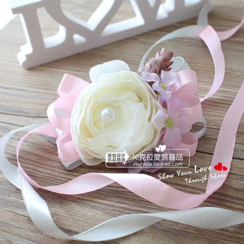 结婚用品创意个性婚礼小物伴娘姐妹新娘手腕花小清新婚礼摄影道具在类目 节庆用品/礼品, 婚庆布景/道具, 手腕花中 - 来自Buy2taobao.com提供专业的淘宝代购服务