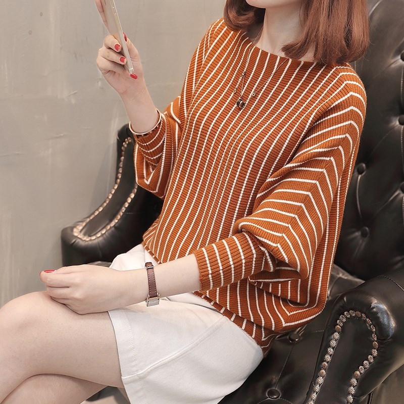 Autumn Sleeve of bat Sweater Long sleeve new pattern Korean Edition Easy stripe have cash less than that is registered in the accounts sweater coat Large jacketin the Women's clothing/Boutique , Sweaters category - from Buy2taobao.com to provide professional Taobao agent buy service