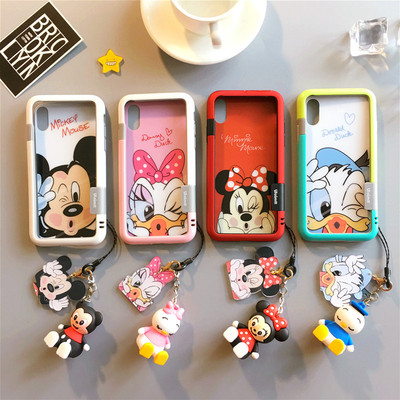 苹果iphoneX钢化膜8plus手机壳7P边框xs max玻璃iphone彩膜xr/x/6