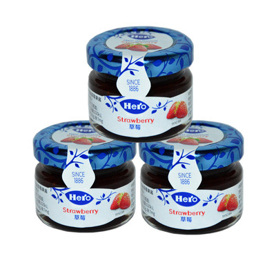 Swiss imports HERO/ hero Strawberry Jam Mini 28.3g Portable packagein the Agri rice/Dried foods/Condiment , Condiment/Jam/Salad , Jam category - from Buy2taobao.com to provide professional Taobao agent buy service