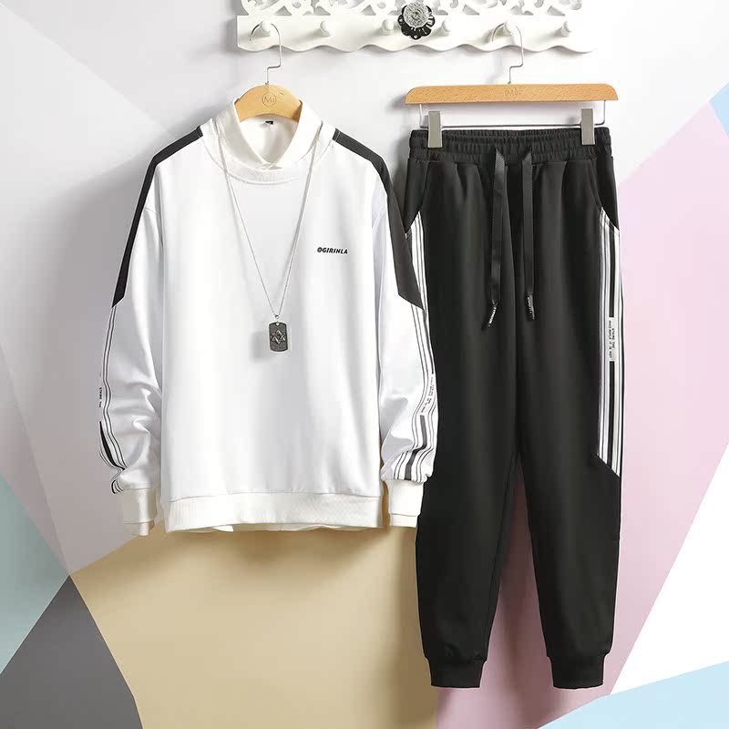 兩件套】衛衣男帥氣2019春秋款潮流寬松學生運動服休閑套裝潮ins在類目 男裝, 衛衣中 - 來自Buy2taobao.com提供專業的淘寶代購服務