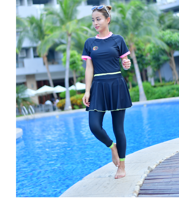 Cover the belly Swimsuit conservative Fission Swimwear Paige Show thin Large Skirt Swimming suit Quick drying Fat motherin the Sports/Yoga/Fitness/Fans supplies , Swim , Split swimsuit category - from Buy2taobao.com to provide professional Taobao agent buy service