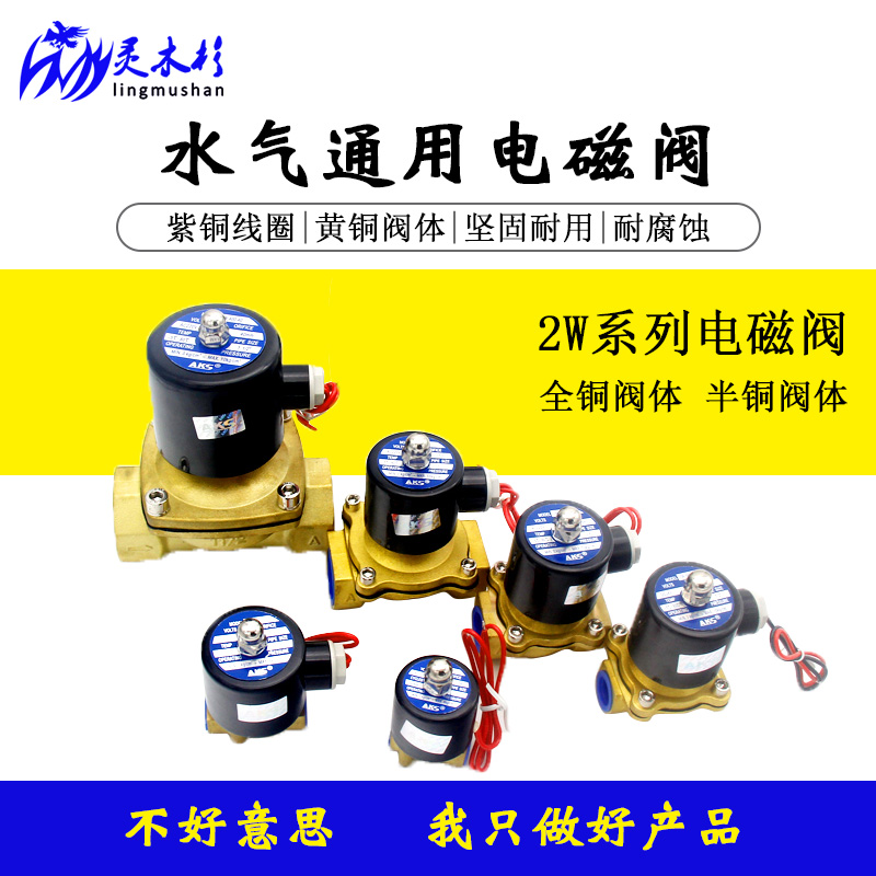 新品全铜电磁阀水阀 气阀2W160 15 2W025 08 2W250 25 4分1寸2寸在类目 五金/工具, 气动工具, 气动元件中 - 来自Buy2taobao.com提供专业的淘宝代购服务