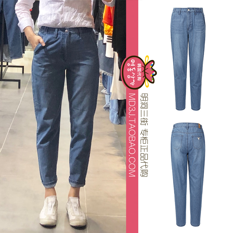 韓國代購GUESS 19春女款磨白抓紋做舊舒適休閑牛仔長褲 YJ2D6089在類目 女裝/女士精品, 牛仔褲中 - 來自Buy2taobao.com提供專業的淘寶代購服務