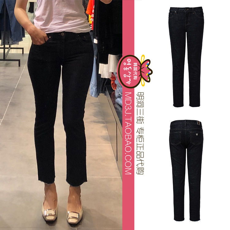韓國代購GUESS 19春女時尚百搭簡約修身顯瘦直筒牛仔褲 YJ1D2010在類目 女裝/女士精品, 牛仔褲中 - 來自Buy2taobao.com提供專業的淘寶代購服務