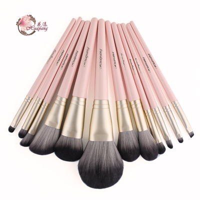 花漾柚屿系列12支化妆刷套装 初学者散粉刷眼影刷 无包