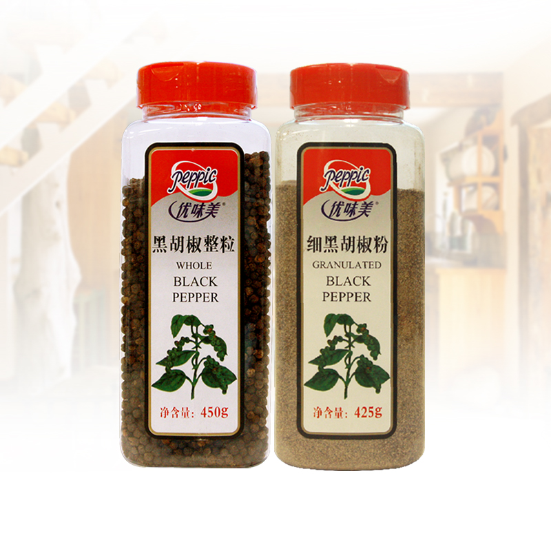 优味美黑胡椒粒450克+优味美细黑胡椒粉425克在类目 粮油米面/南北干货/调味品, 调味品/果酱/沙拉, 调味料, 其它调料中 - 来自Buy2taobao.com提供专业的淘宝代购服务