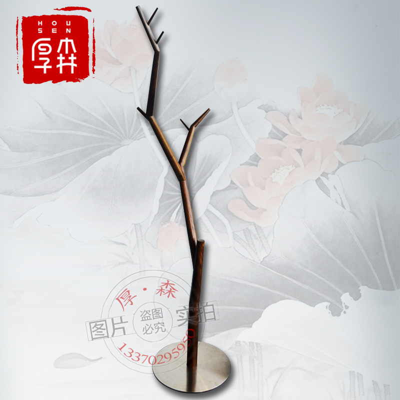 【厚森】桃树衣架个性设计树枝衣架老榆木胡桃木衣帽架 落地 客厅|msdalam kategori perabot kediaman, rak, kot rak - dari Buy2taobao.com untuk memberikan perkhidmatan ejen Taobao profesional membeli