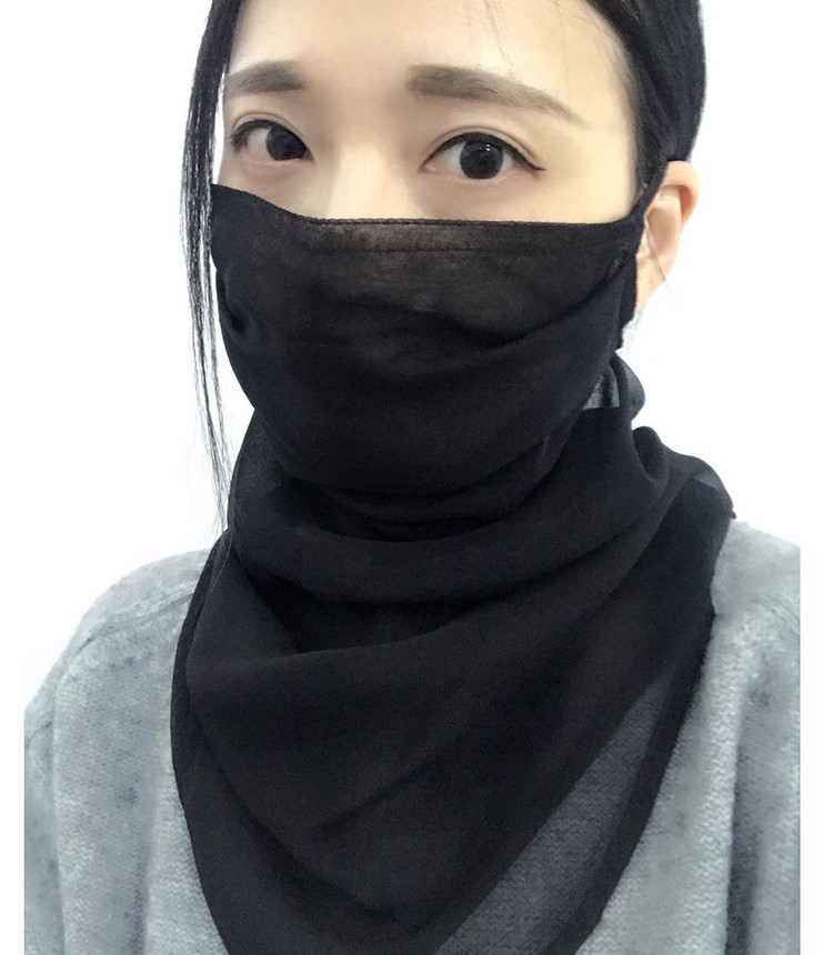 韩版春夏真丝防晒口罩围巾女士小丝巾桑蚕丝针织薄款网纱脖套右|ruв категории начало ежедневно, защитное оборудование, маска - от Buy2taobao.com для оказания профессиональной услуги покупки агента Taobao