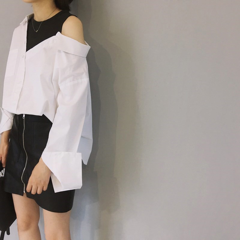 小清新上衣韩版心机白衬衫女长袖百搭学生设计感系宽松衬衣潮|ruв категории Женская одежда, рубашка - от Buy2taobao.com для оказания профессиональной услуги покупки агента Taobao