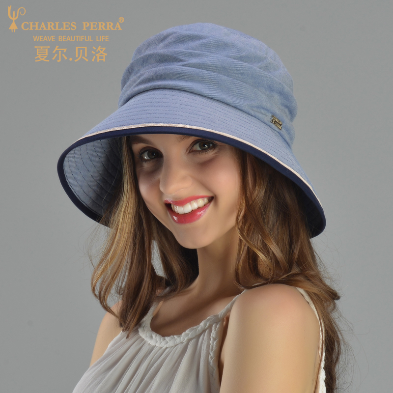 Charles Perrault Hat summer Sunscreen Visor Korean Edition ultraviolet-proof Sun hat outdoors Traveling Hatin the Accessories/Leather belt/Hat/Muffler , Hat category - from Buy2taobao.com to provide professional Taobao agent buy service