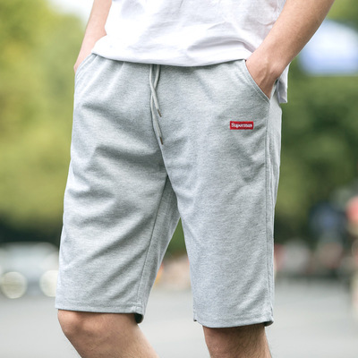 短裤男夏天五分裤休闲运动中裤宽松沙滩大裤衩马裤七分男士裤子潮