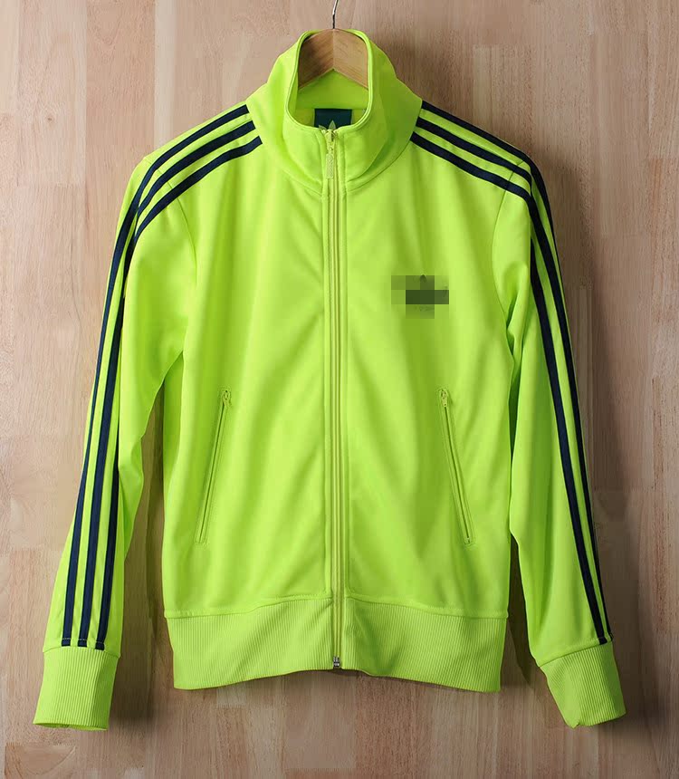 Pink adidas Jacket с салатовыми полосками