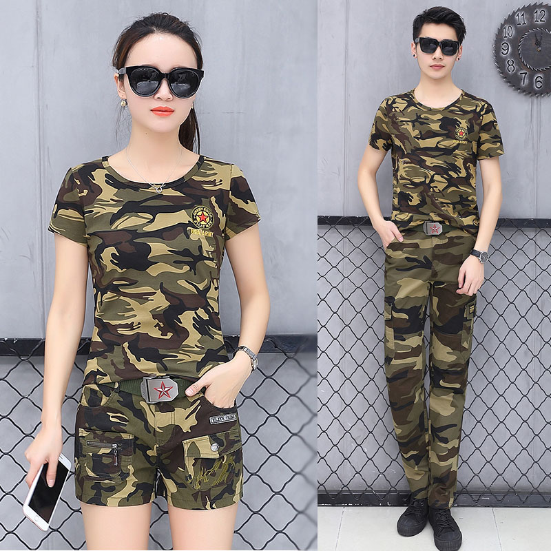 summer new pattern camouflage lovers suit outdoors stripe Short sleeved men and women jacket Uniform Training clothes Two piece setin the Outdoor/Mountaineer/Camping/Travel Goods , Army fans clothing/Army fans supplies , Camouflage/Army fans clothing/Uniform , T-shirt category - from Buy2taobao.com to provide professional Taobao agent buy service