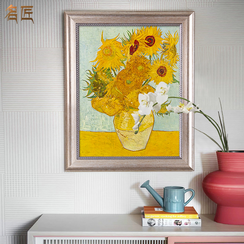 van gogh Decorative painting European style a living room Triptych Sunflower sofa background Wall painting American style Restaurant Hanging picture Oil Paintingin the Home accessories , Decorative painting , Modern decorative painting category - from Buy2taobao.com to provide professional Taobao agent buy service