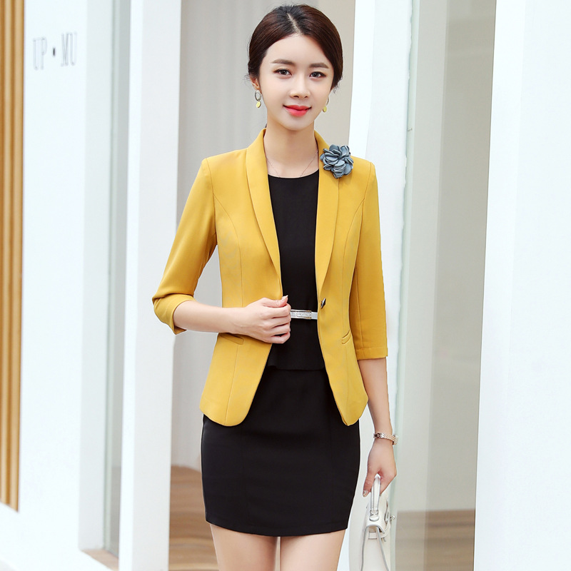 夏天職業套裝女短袖西裝套裙二件套時尚名媛小香風美容師工作服在類目 女裝/女士精品, 套裝/學生校服/工作制服, 職業女裙套裝中 - 來自Buy2taobao.com提供專業的淘寶代購服務