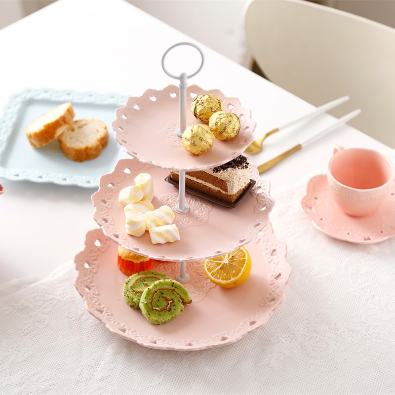 European style originality relief ceramics String disk Dessert plate Cake Stand Afternoon Tea tableware three layers wedding birthday Fruit platein the Tableware , Tableware , Fruit bowl/Fruit plate/Hamper category - from Buy2taobao.com to provide professional Taobao agent buy service