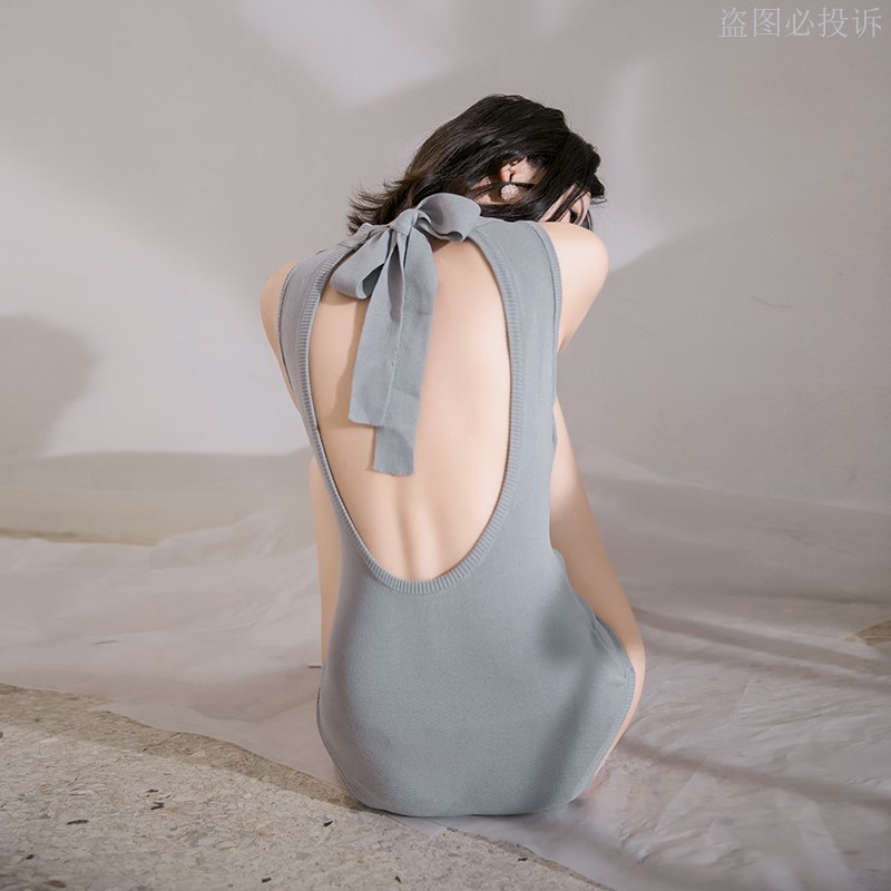 沐浪优雅 灰蓝色三角针织保守性感连体泳衣露背新款女神游针织女在类目 运动/瑜伽/健身/球迷用品, 游泳, 连体泳衣中 - 来自Buy2taobao.com提供专业的淘宝代购服务